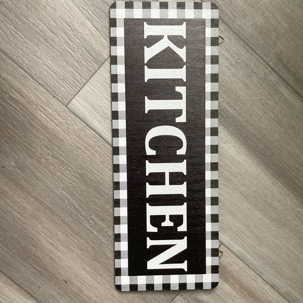 Kitchen sign